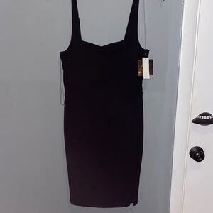 Planet Gold Black Mini Dress